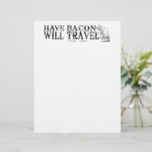 Grunge Style Have Bacon Will Travel (Stehend Vorderseite)