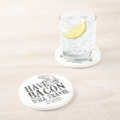 Grunge Style Have Bacon Will Travel Untersetzer (Seite)