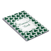 Grunge-Style Irish Clover personalisiert Notizblock (Rechte Seite)