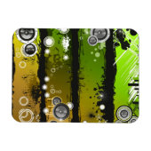 Grunge Style Music Banner Magnet (Horizontal)