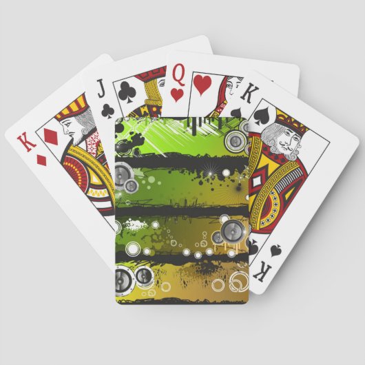 Grunge Style Music Banner Spielkarten (Rückseite)