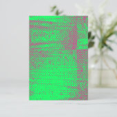 Grunge Style Neon Halftone Wedding Einladungs-Kart Einladung (Stehend Vorderseite)