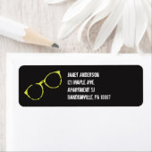 Grunge Style Retro Gläser Black & Lime Green (Insitu)