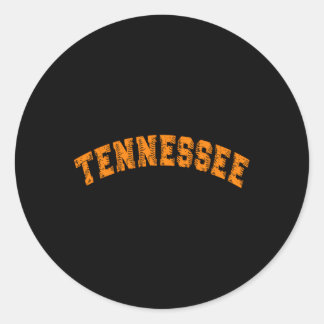 Grunge Style Staat Tennessee Baseball Runder Aufkleber