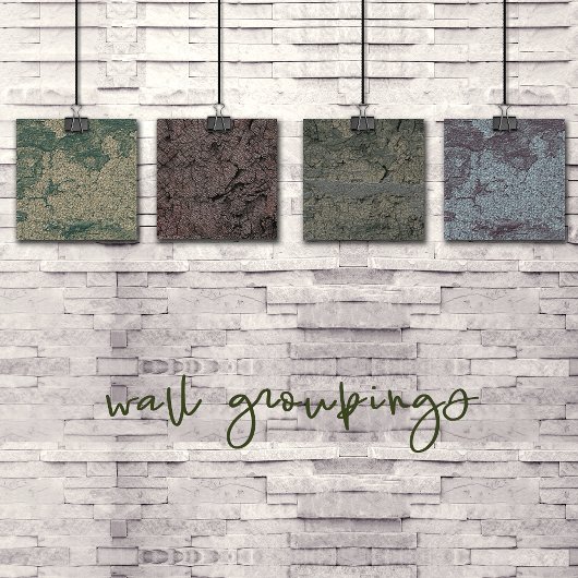 Grunge Style Textured Rock Painting Leinwanddruck