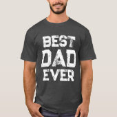 Grunge Style Typografie Bester Vater T-Shirt (Vorderseite)