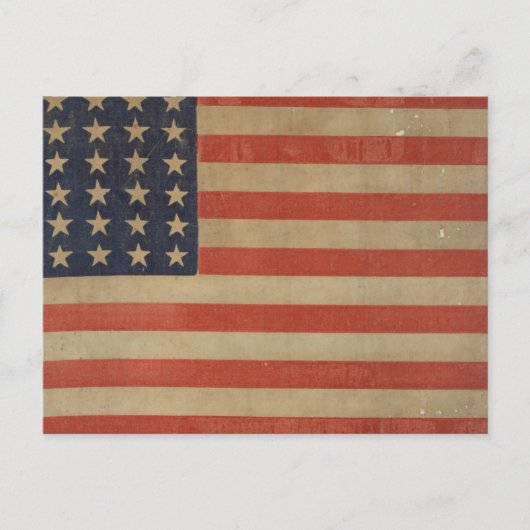 Grunge Style Vintage Patriotic American Flag Postkarte (Vorderseite)