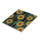 Grunge Sunflower & Chain Stripe Fliese (Seite)