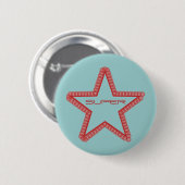 Grunge Superstar Button, rot Button (Vorne & Hinten)