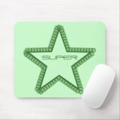Grunge Superstar Mousepad, Forest Green Mousepad (Mit Mouse)