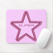 Grunge Superstar Mousepad, Fuchsia Mousepad (Mit Mouse)