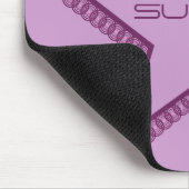 Grunge Superstar Mousepad, Lila Mousepad (Ecke)