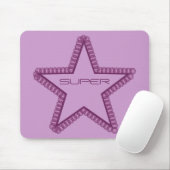 Grunge Superstar Mousepad, Lila Mousepad (Mit Mouse)