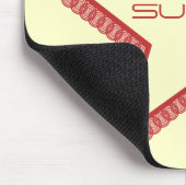 Grunge Superstar Mousepad, rot Mousepad (Ecke)