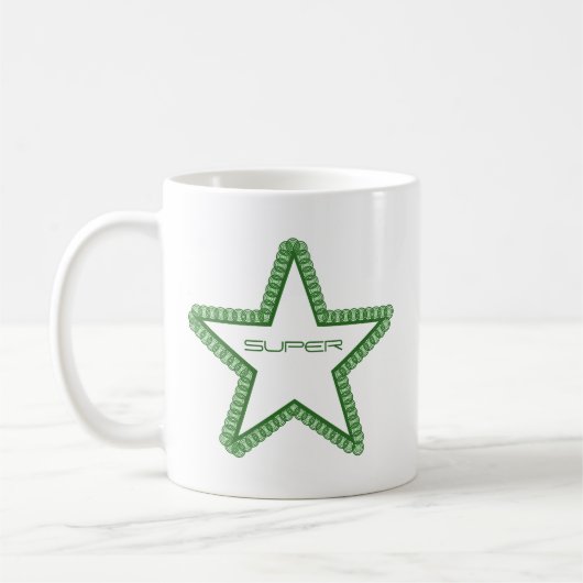Grunge Superstar Tasse, Forest Green Kaffeetasse (Links)