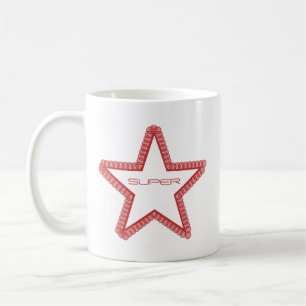 Grunge Superstar Tasse, Rot Kaffeetasse