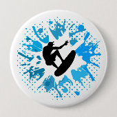 Grunge Surfer Button (Vorderseite)