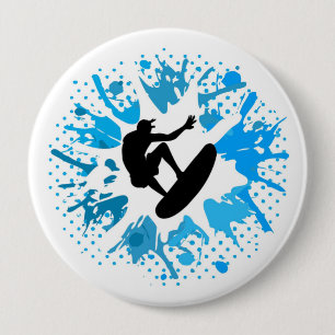 Grunge Surfer Button