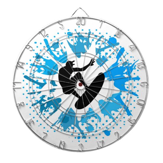 Grunge Surfer Dartscheibe (vorne)