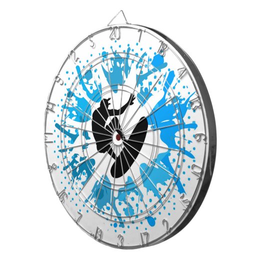 Grunge Surfer Dartscheibe (Vorderseite rechts)