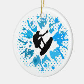 Grunge Surfer Keramikornament (Links)