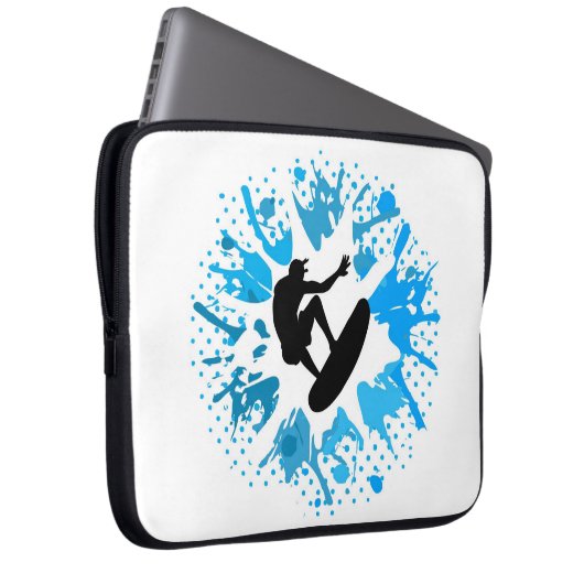 Grunge Surfer Laptopschutzhülle (Vorne Rechts)