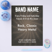 Grunge Swirl Music Flyer (Einzeln)