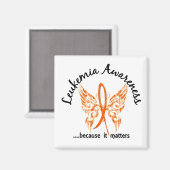 Grunge Tattoo Butterfly 6.1 Leukämie Magnet (Vorderseite/Rückseite)