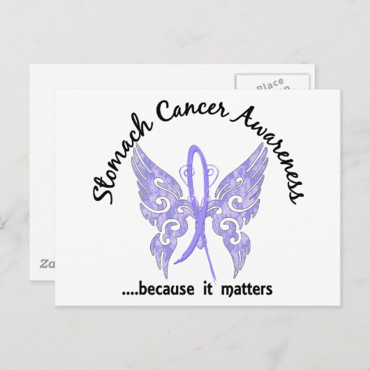 Grunge Tattoo Butterfly 6.1 Magenkrebs Postkarte (Vorne/Hinten)