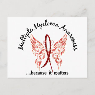 Grunge Tattoo Butterfly 6.1 Multiples Myelom Postkarte