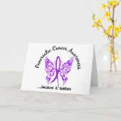 Grunge Tattoo Butterfly 6.1 Pankreaskrebs Karte (Gelbe Blume)