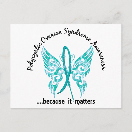 Grunge Tattoo Butterfly 6,1 PCOS Postkarte (Vorderseite)