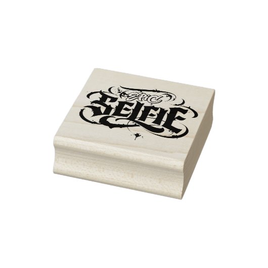 Grunge Tattoo Lettering Epic Selfie Skateboard Gummistempel (Stempel)