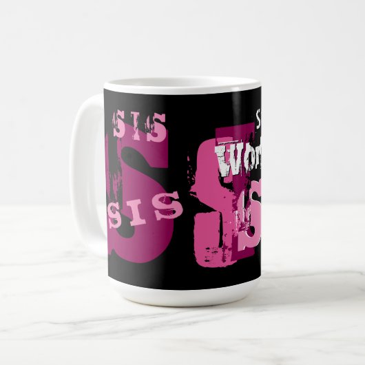 Grunge-Text-individueller Name A04 der Welt bester Kaffeetasse (Vorderseite Links)
