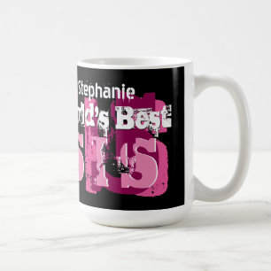 Grunge-Text-individueller Name A04 der Welt bester Kaffeetasse