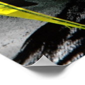 Grunge Textur ausdrucksstarke Pinselstriche Poster (Ecke)