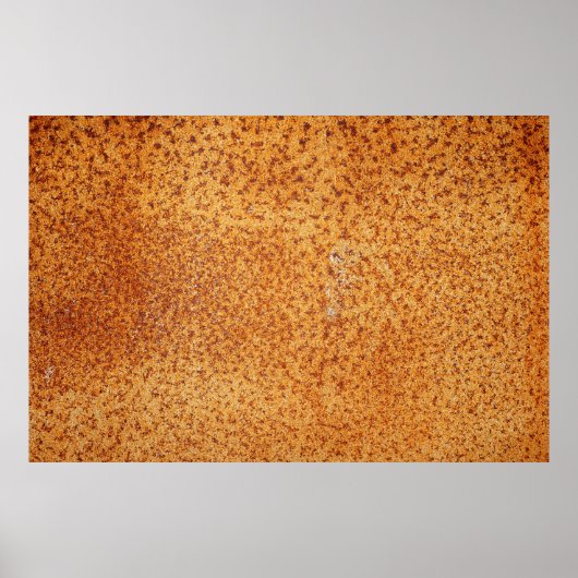 Grunge-Textur des sehr alten rostigen Blechbodens Poster (Vorne)