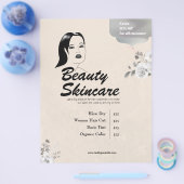 Grunge Textur Hintergrund Schönheitssalon Makeup Flyer (Einzeln)