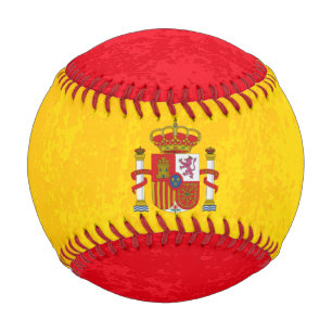 Grunge Textur Spanische Flagge individuelle Name Baseball