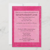 Grunge Texture Abschluss Ankündigung (heißes Rosa) (Rückseite)