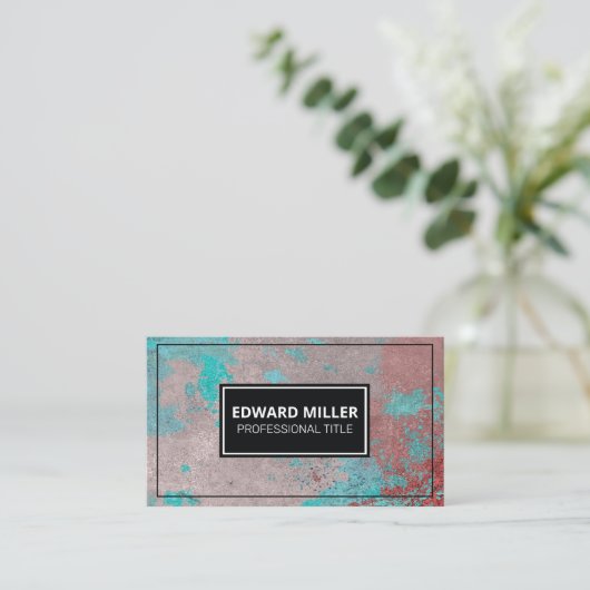 Grunge Texture Paint Visitenkarte (Stehend Vorderseite)