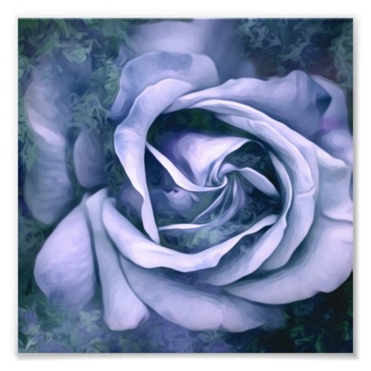 Grunge Texture Painted Rose Foto Print (Vorne)