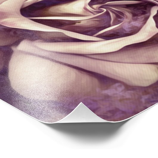 Grunge Texture Painted Rose Foto Print (Ecke)