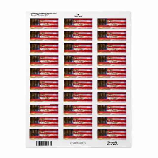 Grunge Textured American Flag (Vorne)