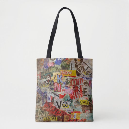 Grunge textured background design with old torn ne tasche (Vorderseite)