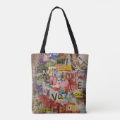 Grunge textured background design with old torn ne tasche (Rückseite)
