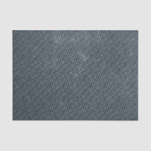 Grunge Textured Geometric Decorative Blue Gray Seidenpapier (Vorderseite)