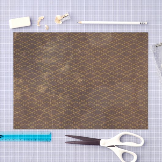 Grunge Textured Muster Abstrakt Geometric Deko Seidenpapier (Handwerk)