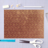 Grunge Textured Muster Geometric Decorative Brown Seidenpapier (Handwerk)