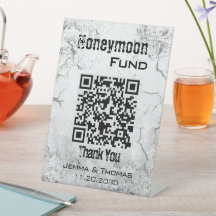 Grunge Textured Wedding Tabletop Podestschild